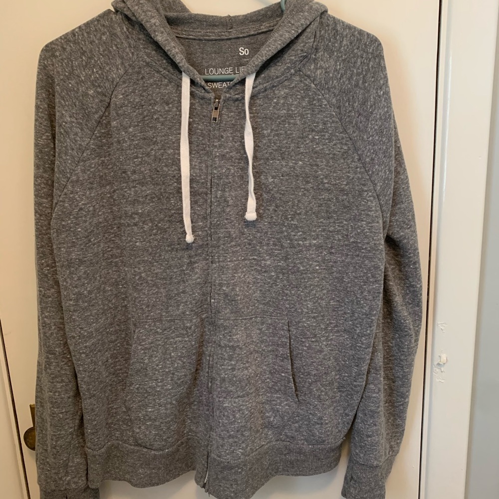 L lounge zipped hoodie